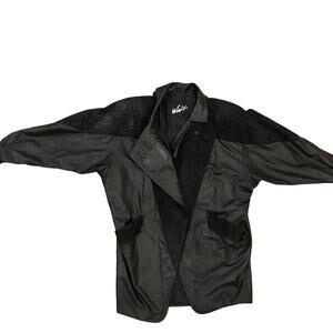 Vintage 80’s Winlit Embossed Leather Jacket Size M